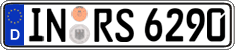 German license plate, Regular plates