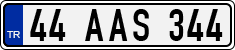 License plate of Turkey, Regular plates