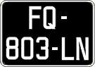 French license plate, SIV (oldtimers)
