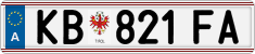 License plate of Austria, Regular plates