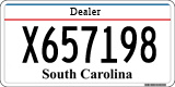 South Carolina, Dealer (X123456)
