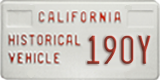California, Historical (H/V XXXX)