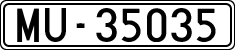License plates of Spain, 1900 year series