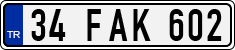 License plate of Turkey, Regular plates
