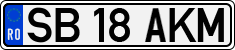 License plate of Romania, Regular plates