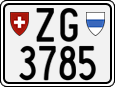License plate of Switzerland, Motorcycles