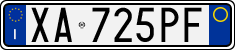 License plate of Italy, Cars (1994 year series)