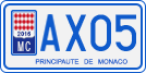 License plate of Monaco, Motorcycles