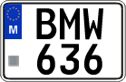 License plate of Malta, Regular plates (ABC 123)