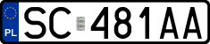 License plates of Poland, Regular car plates