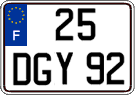French license plate, FNI