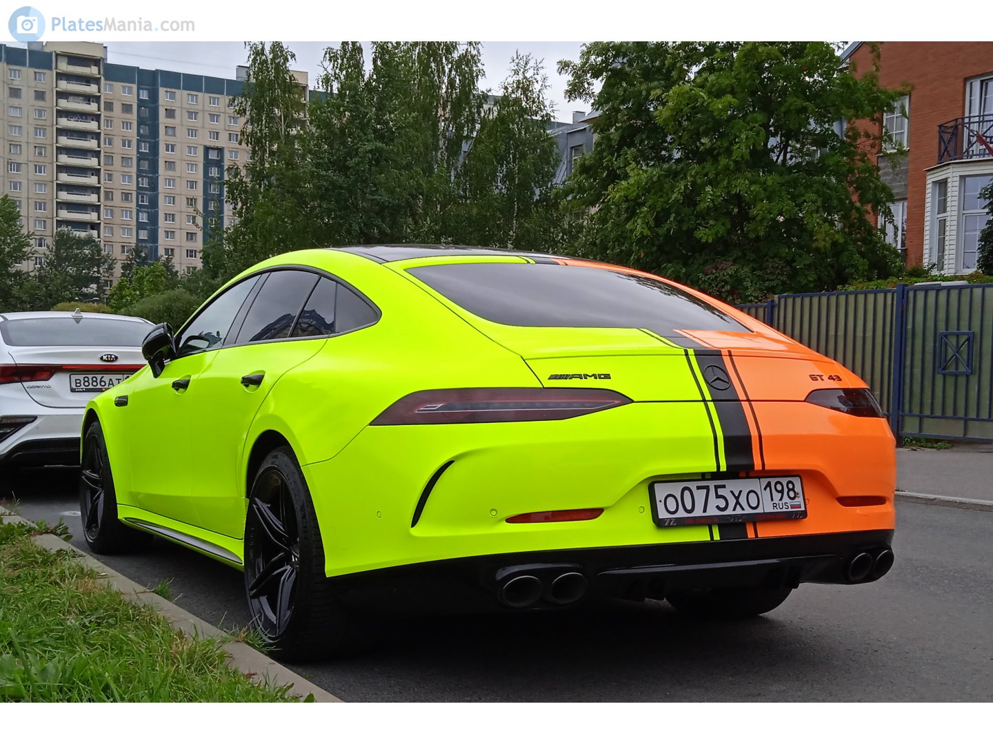 о 075 хо 198, Mercedes-Benz AMG GT 4-door Coupé 1st gen (X290), 2018–