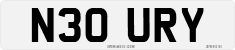 License plate of the United Kingdom, 1983 year system