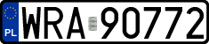 License plates of Poland, Regular car plates