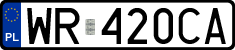License plates of Poland, Regular car plates
