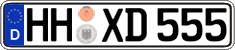 German license plate, Regular plates