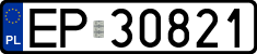 License plates of Poland, Regular car plates