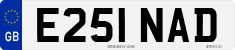 License plate of the United Kingdom, 1983 year system