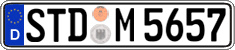 German license plate, Regular plates
