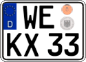 German license plate, Regular plates