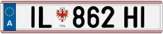 License plate of Austria, Regular plates