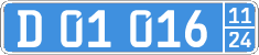 License plate of Kyrgyzstan, Diplomatic