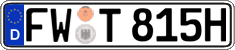 German license plate, Plates for oldtimers (type 