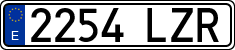 License plates of Spain, Ordinary (2000)