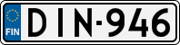 License plate of Finland, Cars