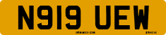 License plate of the United Kingdom, 1983 year system