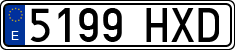 License plates of Spain, Ordinary (2000)