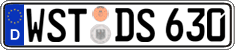 German license plate, Regular plates