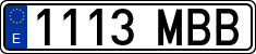License plates of Spain, Ordinary (2000)