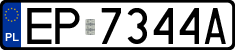 License plates of Poland, Regular car plates
