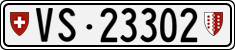 License plate of Switzerland, Cars