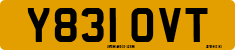 License plate of the United Kingdom, 1983 year system