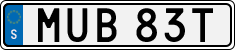 License plate of Sweden, Regular plates