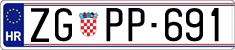 License plate of Croatia, Dealer