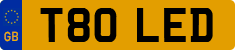 License plate of the United Kingdom, 1983 year system