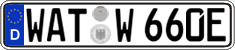 German license plate, Electric vehicles