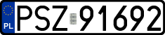 License plates of Poland, Regular car plates