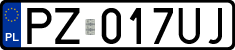 License plates of Poland, Regular car plates