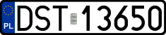 License plates of Poland, Regular car plates