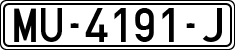License plates of Spain, 1971 year series