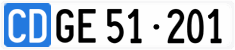 License plate of Switzerland, Diplomatic
