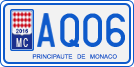 License plate of Monaco, Motorcycles