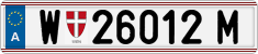 License plate of Austria, Regular plates