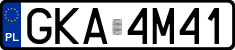 License plates of Poland, Regular car plates