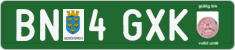 License plate of Austria, Export transit plates