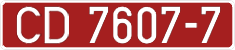 License plate Belarus, Diplomatic